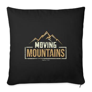 DLM MOVING MOUNTAINS W1U - Sofa pillowcase 17,3'' x 17,3'' (45 x 45 cm) - black - Front