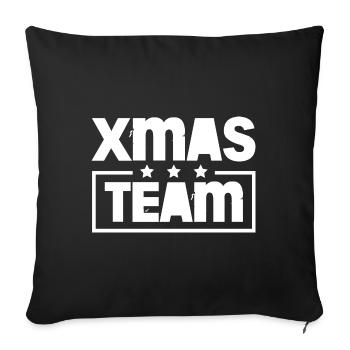Xmas Team Christmas Colorful - Sofa pillowcase 17,3'' x 17,3'' (45 x 45 cm) - black - Front
