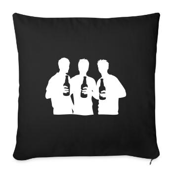 Équipe Groupe Équipe - Housse de coussin décorative 45 x 45 cm - noir - Devant