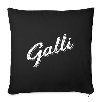 Halli & Galli Partnerlook Party outfit - Galli - Sofakissenbezug 45 x 45 cm - Schwarz - Vorne