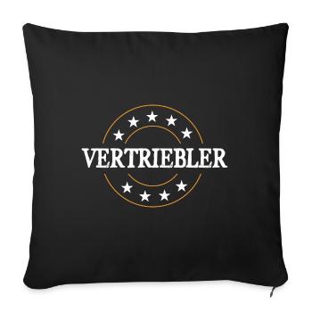 Vertriebler Beruf - Sofakissenbezug 45 x 45 cm - Schwarz - Vorne