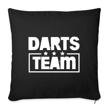 Darts Team Bunt - Sofa pillowcase 17,3'' x 17,3'' (45 x 45 cm) - black - Front