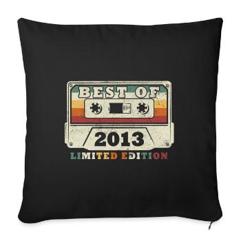 Best of Year 2013 Anniversary 2013 - Sofa pillowcase 17,3'' x 17,3'' (45 x 45 cm) - black - Front
