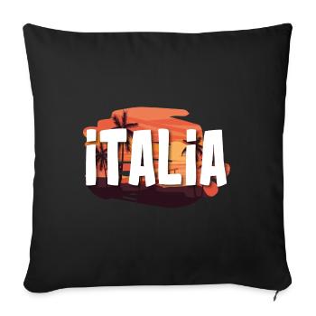 Italia - Sofa pillowcase 17,3'' x 17,3'' (45 x 45 cm) - black - Front