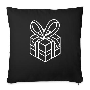 Gift Package Birthday Present - Sofa pillowcase 17,3'' x 17,3'' (45 x 45 cm) - black - Front