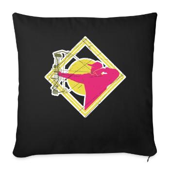 archer - Sofa pillowcase 17,3'' x 17,3'' (45 x 45 cm) - black - Front