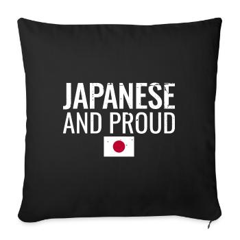 Japanese And Proud Japan Japanese Flag Japanese - Sofa pillowcase 17,3'' x 17,3'' (45 x 45 cm) - black - Front