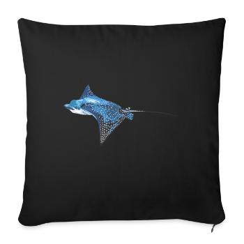 Skate - Sofa pillowcase 17,3'' x 17,3'' (45 x 45 cm) - black - Front