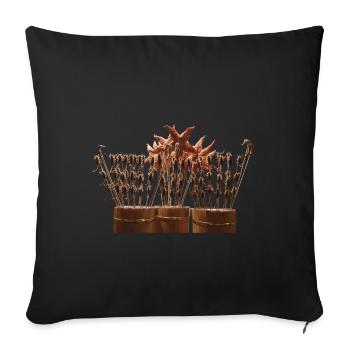 Des milliards de personnes se nourrissent d’insectes - Housse de coussin décorative 45 x 45 cm - noir - Devant