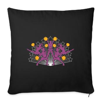 Cheerleader Athlete Gift Sports Cheerleading - Sofa pillowcase 17,3'' x 17,3'' (45 x 45 cm) - black - Front
