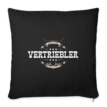 Vertriebler Beruf - Sofakissenbezug 45 x 45 cm - Schwarz - Vorne