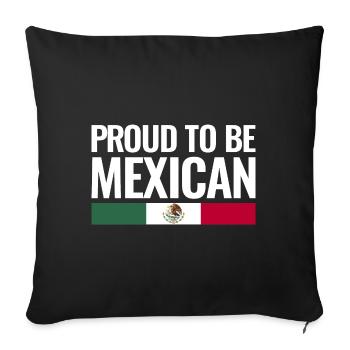 Proud To Be Mexican Mexico Vintage Mexican - Sofa pillowcase 17,3'' x 17,3'' (45 x 45 cm) - black - Front