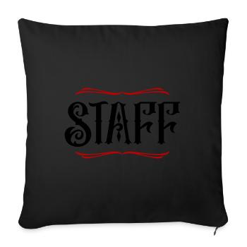 Staff Member - Sofa pillowcase 17,3'' x 17,3'' (45 x 45 cm) - black - Front