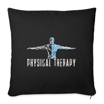 Physiotherapy - Sofa pillowcase 17,3'' x 17,3'' (45 x 45 cm) - black - Front