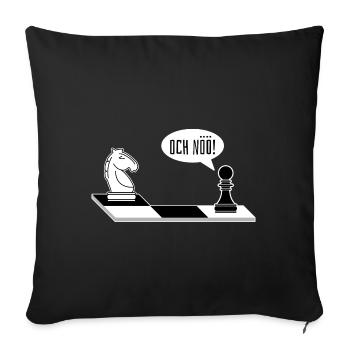 Och Nöö Lustiges Schach Spieler Schach - Sofakissenbezug 45 x 45 cm - Schwarz - Vorne