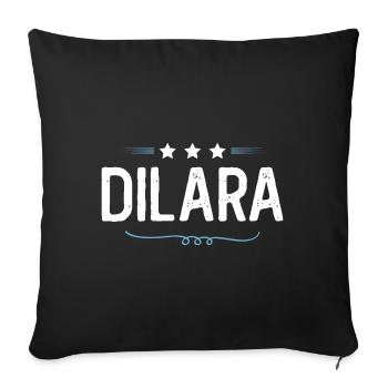 Daniel - Housse de coussin décorative 45 x 45 cm - noir - Devant
