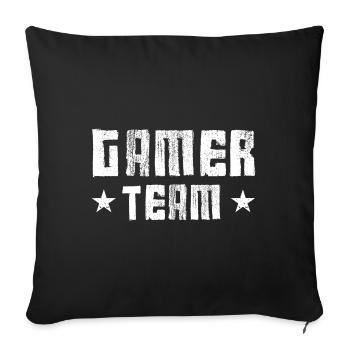 Équipe de joueurs - Housse de coussin décorative 45 x 45 cm - noir - Devant