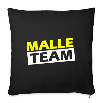 Malle Team Mallorca - Sofa pillowcase 17,3'' x 17,3'' (45 x 45 cm) - black - Front
