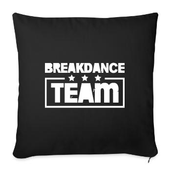 Breakdance Team Team Colorful - Sofa pillowcase 17,3'' x 17,3'' (45 x 45 cm) - black - Front