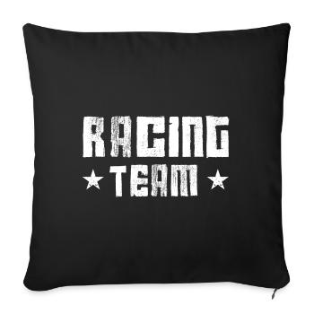 Racing Team - Sofa pillowcase 17,3'' x 17,3'' (45 x 45 cm) - black - Front