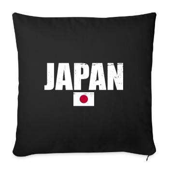 Japan Japanese Flag Japanese - Sofa pillowcase 17,3'' x 17,3'' (45 x 45 cm) - black - Front