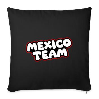 Mexico Team - Sofa pillowcase 17,3'' x 17,3'' (45 x 45 cm) - black - Front