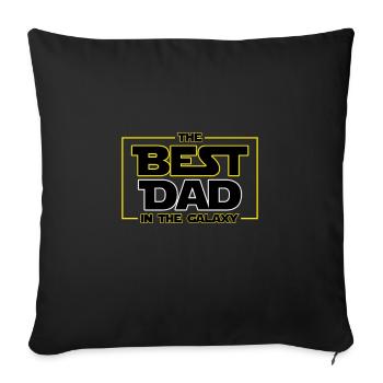 Father's Day Gift - Father's Day Saying - Father's Day - Sofa pillowcase 17,3'' x 17,3'' (45 x 45 cm) - black - Front