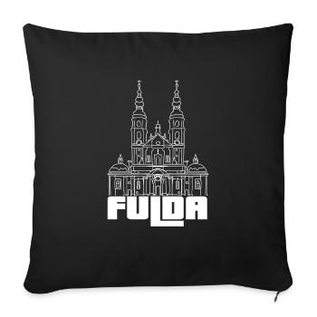 Fulda - My City - - Home - Sofa pillowcase 17,3'' x 17,3'' (45 x 45 cm) - black - Front