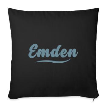 Emden - My City - - Home - Sofa pillowcase 17,3'' x 17,3'' (45 x 45 cm) - black - Front