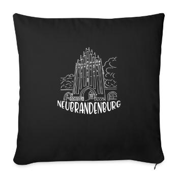 neubrandenburg - Ma ville - - Accueil - Housse de coussin décorative 45 x 45 cm - noir - Devant