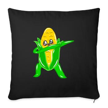 Dancing Steppes Rocking Beaten Dances Corn - Housse de coussin décorative 45 x 45 cm - noir - Devant