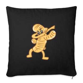 Danse Steppes Piments Beaten Dancen Ginger - Housse de coussin décorative 45 x 45 cm - noir - Devant