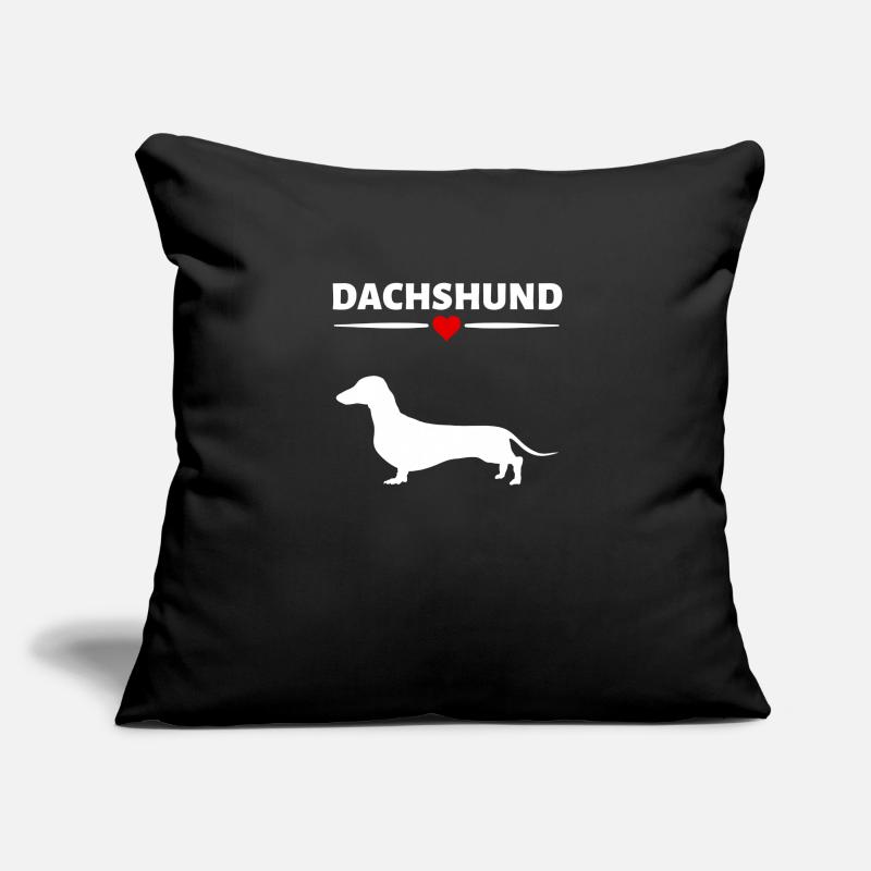 Teckel Housse de coussin décorative 45 x 45 cm