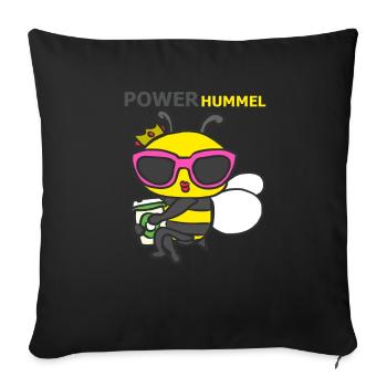HUMMEL - Sofakissenbezug 45 x 45 cm - Schwarz - Vorne