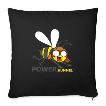 HUMMEL - Sofakissenbezug 45 x 45 cm - Schwarz - Vorne