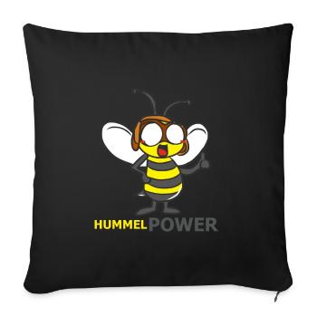 HUMMEL - Sofakissenbezug 45 x 45 cm - Schwarz - Vorne