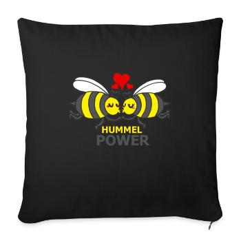 HUMMEL - Sofakissenbezug 45 x 45 cm - Schwarz - Vorne