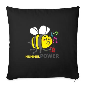 HUMMEL - Sofakissenbezug 45 x 45 cm - Schwarz - Vorne