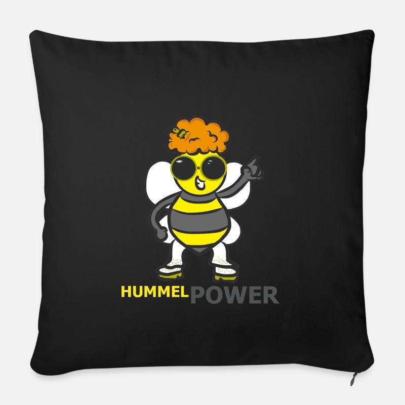 HUMMEL - Sofakissenbezug 45 x 45 cm - Schwarz