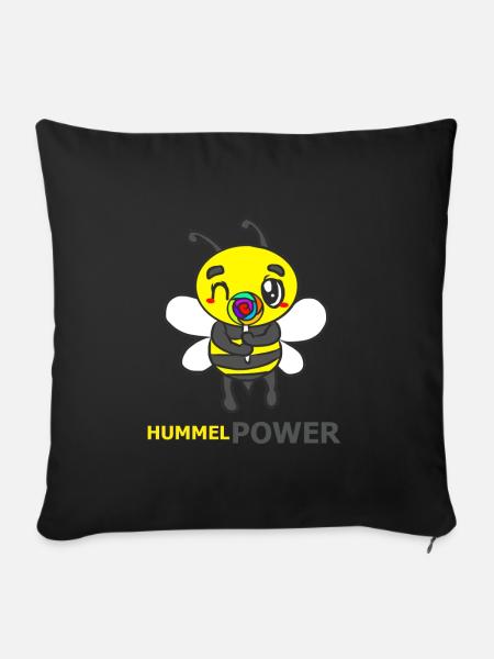 HUMMEL - Sofakissenbezug 45 x 45 cm - Schwarz