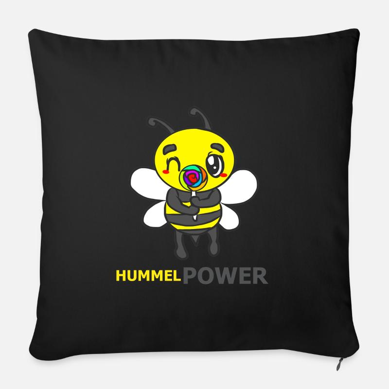 HUMMEL - Sofakissenbezug 45 x 45 cm - Schwarz