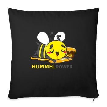 HUMMEL - Sofakissenbezug 45 x 45 cm - Schwarz - Vorne