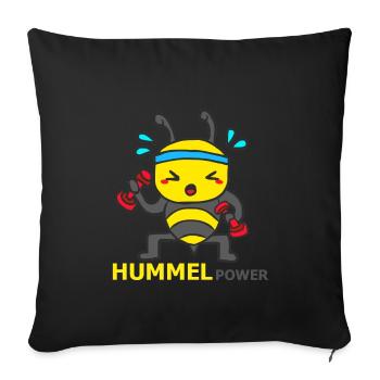 HUMMEL - Sofakissenbezug 45 x 45 cm - Schwarz - Vorne