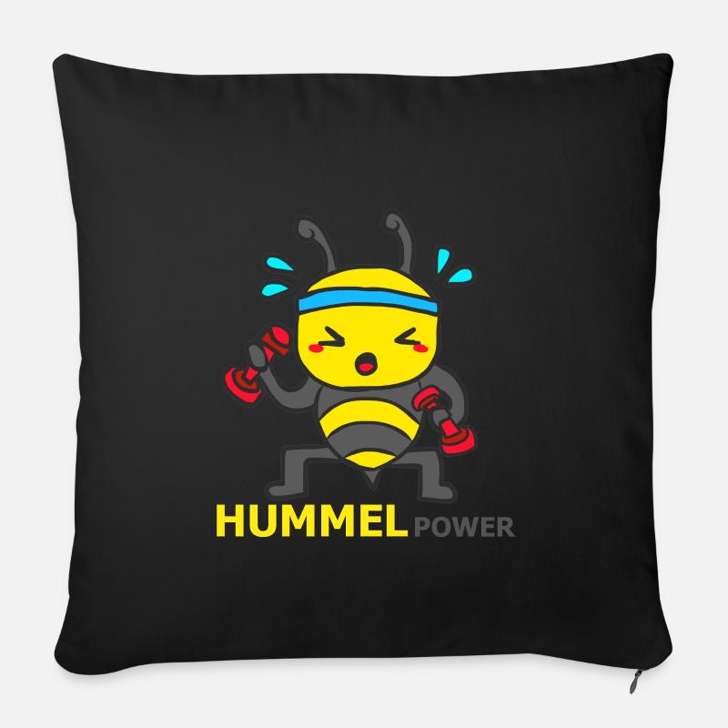 HUMMEL - Sofakissenbezug 45 x 45 cm - Schwarz