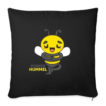 HUMMEL - Sofakissenbezug 45 x 45 cm - Schwarz - Vorne