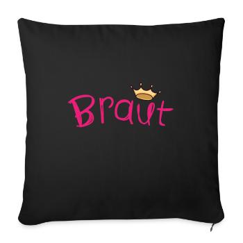 Bachelorette party - Sofa pillowcase 17,3'' x 17,3'' (45 x 45 cm) - black - Front