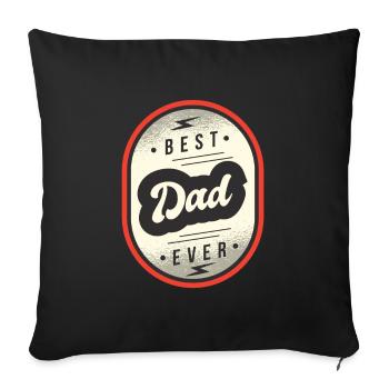 Father's Day - Sofa pillowcase 17,3'' x 17,3'' (45 x 45 cm) - black - Front