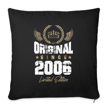 Édition limitée 2006 - Housse de coussin décorative 45 x 45 cm - noir - Devant
