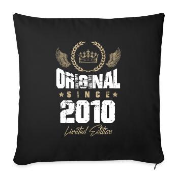 2010 limited edition - Sofa pillowcase 17,3'' x 17,3'' (45 x 45 cm) - black - Front