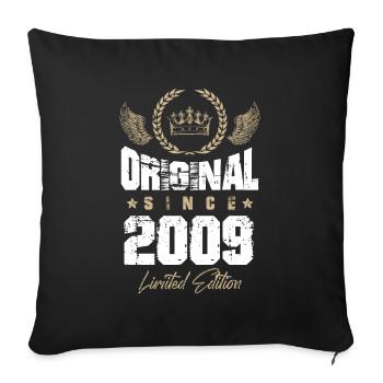 Édition limitée 2009 - Housse de coussin décorative 45 x 45 cm - noir - Devant